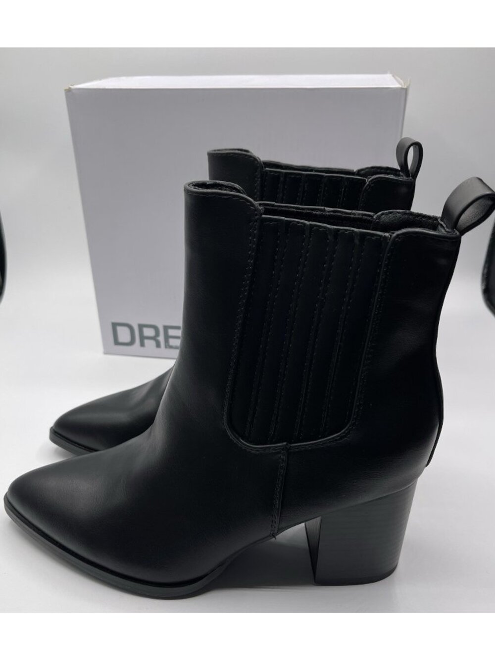 Dream Pairs Ankle Boots‎ Womens Size 8 Black Block Heel